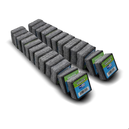 Flipside Dry Erase /Chalkboard Student Eraser Bulk Class, 24PK 32000